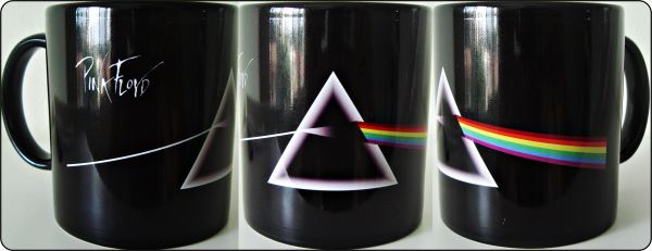 Caneca Personalizada do Pink Floyd toda preta